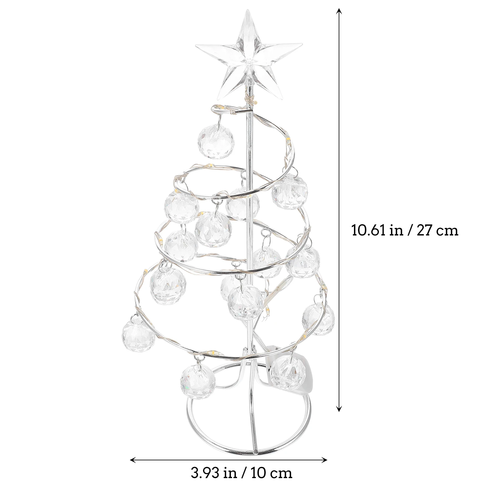 

Led Warm Light Christmas Tree Iron Art Desktop Home Decor Strong Eco-Friendly Traditional Xmas Tree Adornment Party