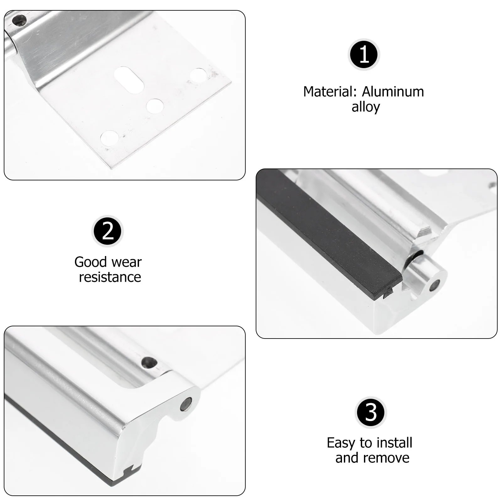 

Reinforced Aluminum Door Security Latch Anti-Theft Lock for Home Apartment Hotel Easy Install Safe Door Security Latch