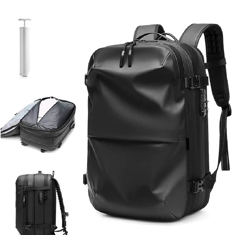 

Men Travel Backpack vacuum compression 17 inch Laptop Backpack Business Large Capacity school Backpack Expanded Hiking backpack
