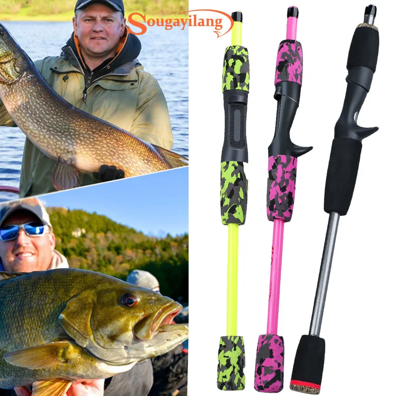 Sougayilang 5 Section Spinning Casting Lure Fishing Rods Ultralight Weight Carbon Fiber for Travel Freshwater Carp Fishing Pesca