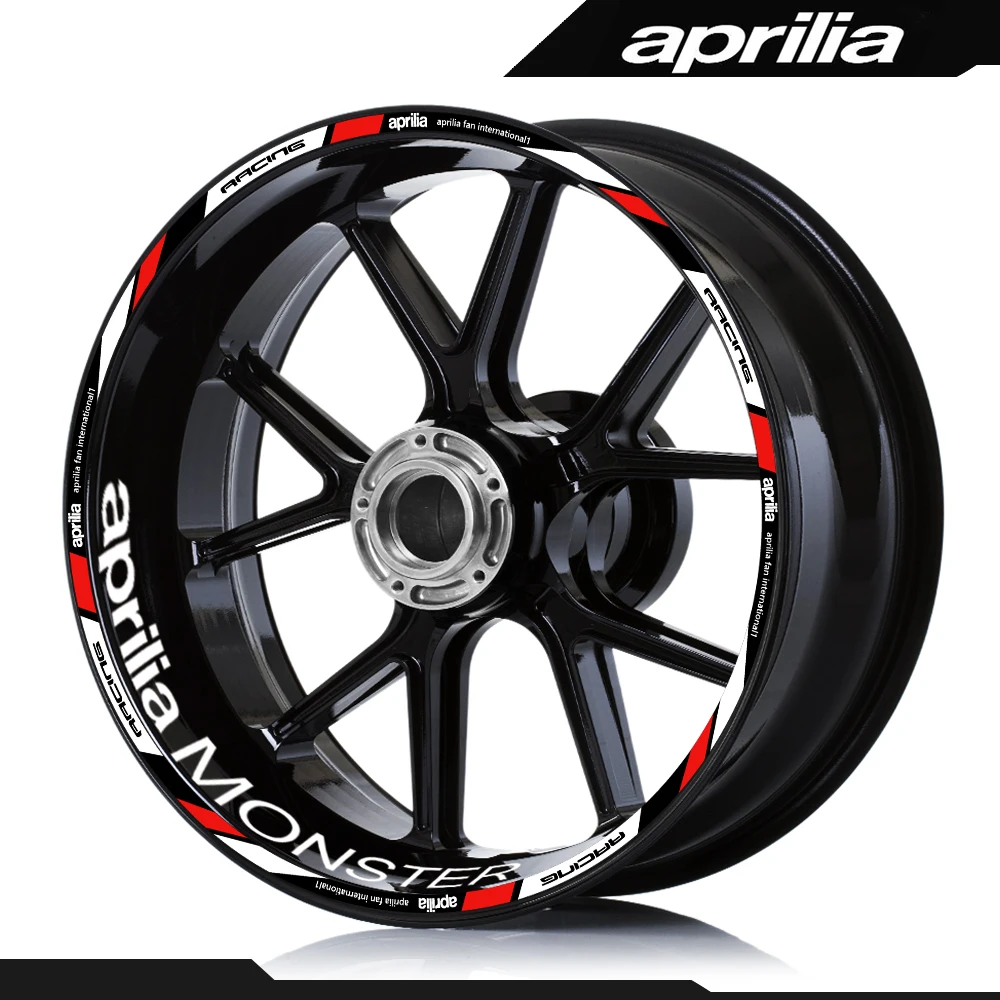 For APRILIA RSV4 1100 FACTORY RS 660 TUONO V4  SHIVER 900 Motorcycle Wheel Sticker Rim Stripe Decal Accessories Tape Waterproof