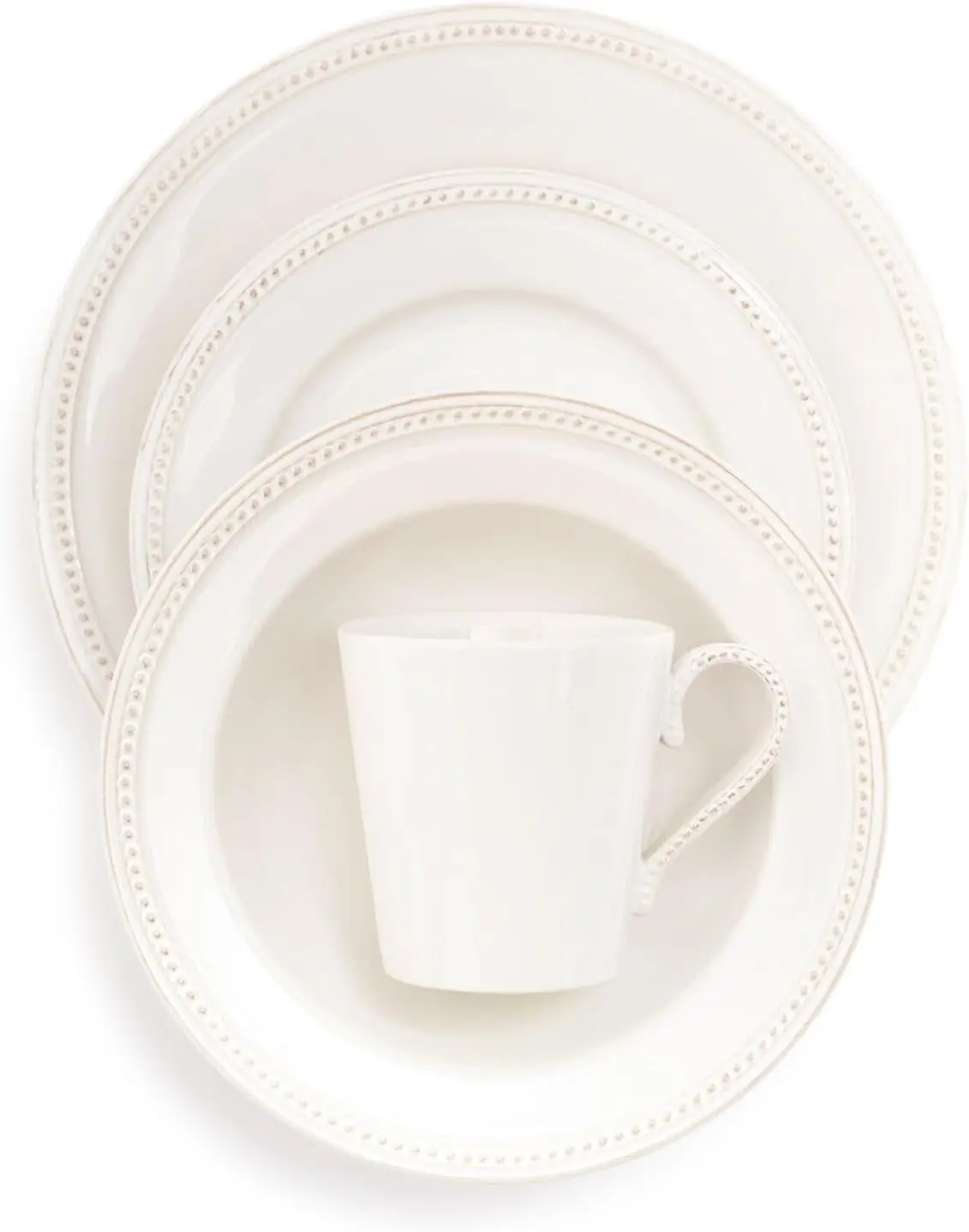 

Набор столовой посуды Pearl Stoneware, 16 предметов, белый