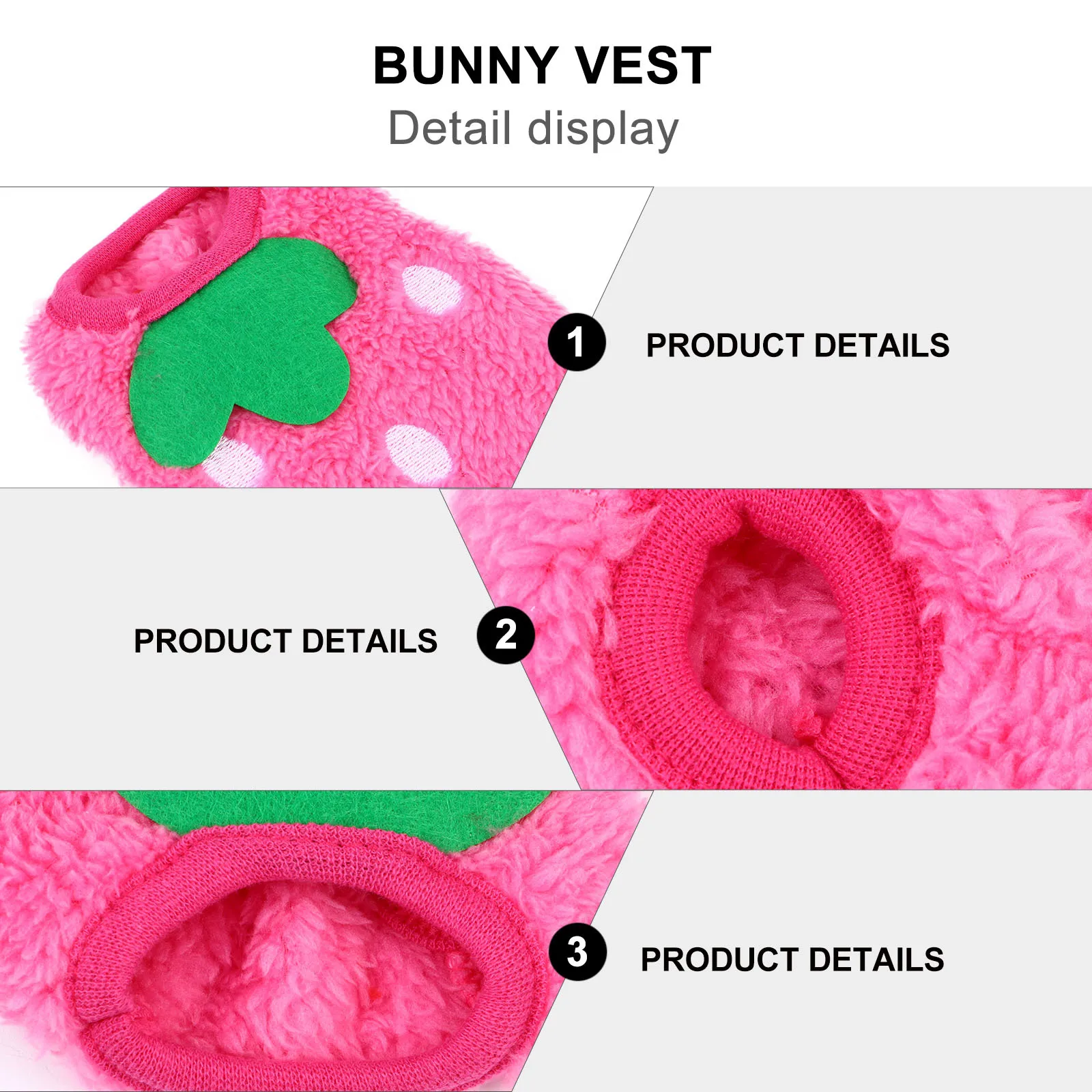 

Exquisite Workmanship Small Pet Costume Hoodie for Bunny Guinea Pig Rabbit Small Dog Soft Warm Clothing Accessory