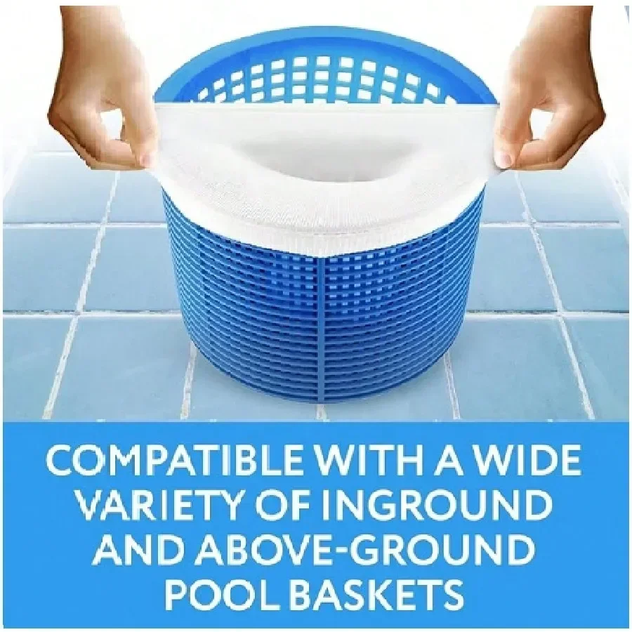20 Piece Set Of Mesh Degreasing Socks, Compatible With Swimming Pool&Spa Center Filtersr Ground/Above Ground Swimming Pools