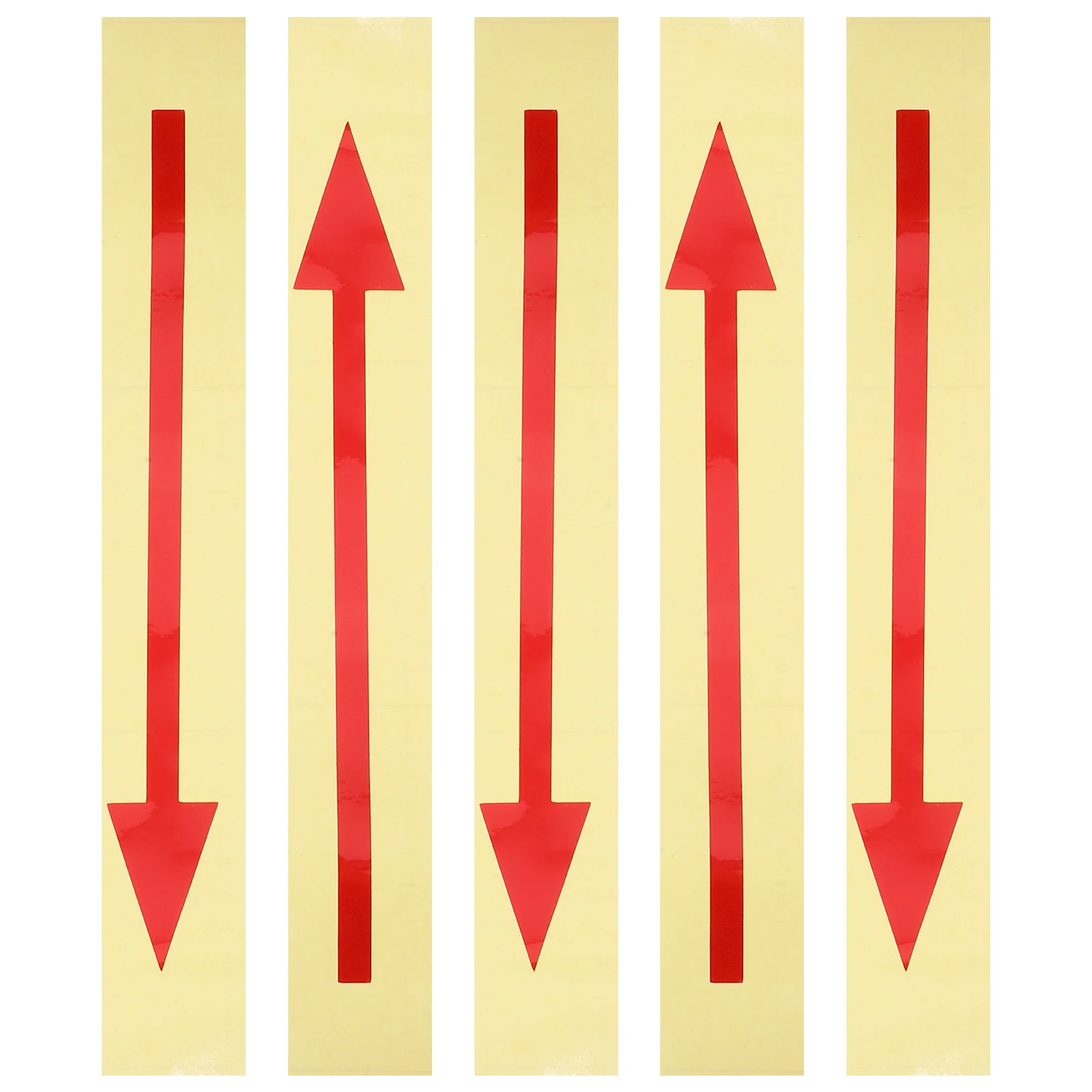 

5 Pcs Aluminum Plate Reflective Mailbox Arrow Sticker Stickers Pvc Large Directional Signs