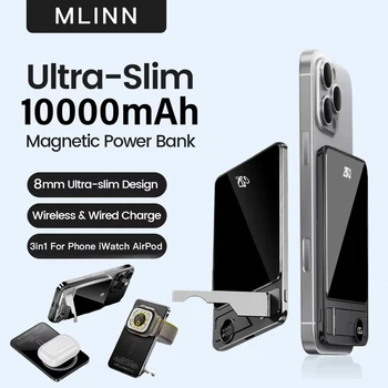 10000mAh Ultra Slim Power Bank for MagSafe,Magnetic Wireless 20W Fast Charging Portable…