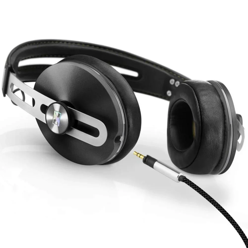 OFC Substituição Trançado Cabo para Sennheiser, Over-Ear Headphones, Cabo de Extensão, Sennheiser Momentum 1.0, 2.0, 3.0, 4.0, 1, 2, 3, 4, HD1, 6,35 milímetros