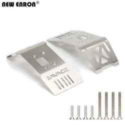 NEW ENRON Stainless Steel Front & Rear Lower Skid Plate Bottom 85234 for 1/8 RC Car HPI SAVAGE FLUX HP 2359 XL 4.6 5.9 4.1 21