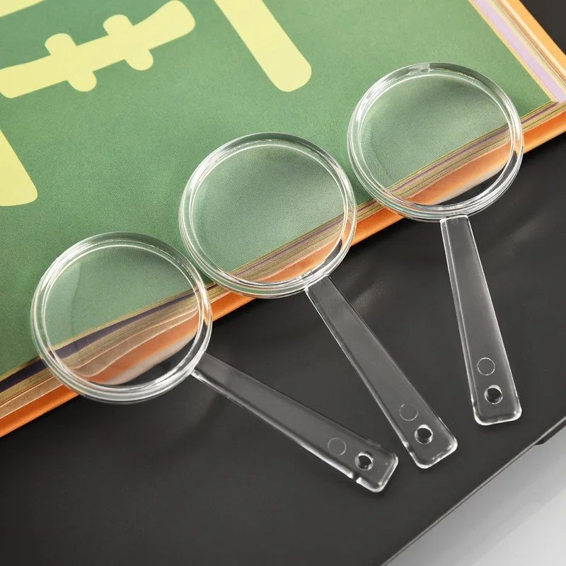 8 ~ 12 قطعة عدسة مكبرة شفافة 9 سنتيمتر أدوات مراقبة الأطفال المنزل في الهواء الطلق استخدام اللوازم العلمية المحمولة TMZ #4