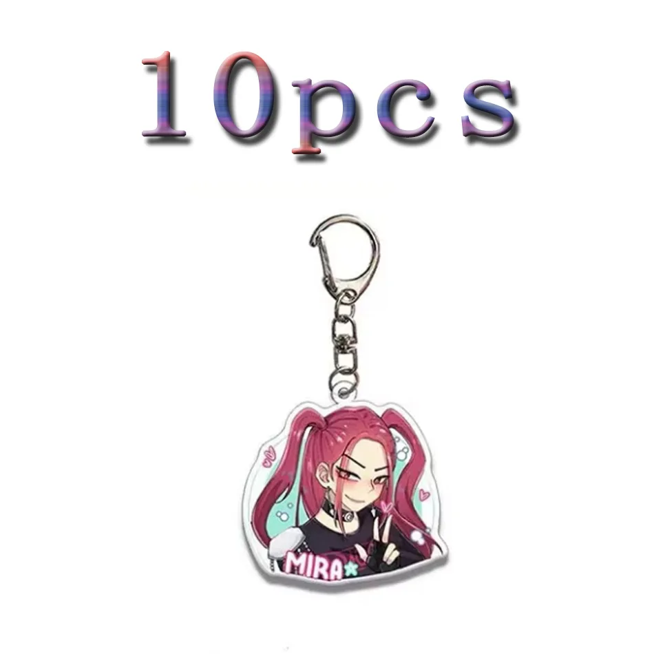 Kpop شيطان هنتر عيد ميلاد مفتاح سلسلة المشجعين حقيبة كيرينغ شيطان هنتركس Kpop المفاتيح هدايا لضيوف الحفلات Kpop ووريورز المفاتيح