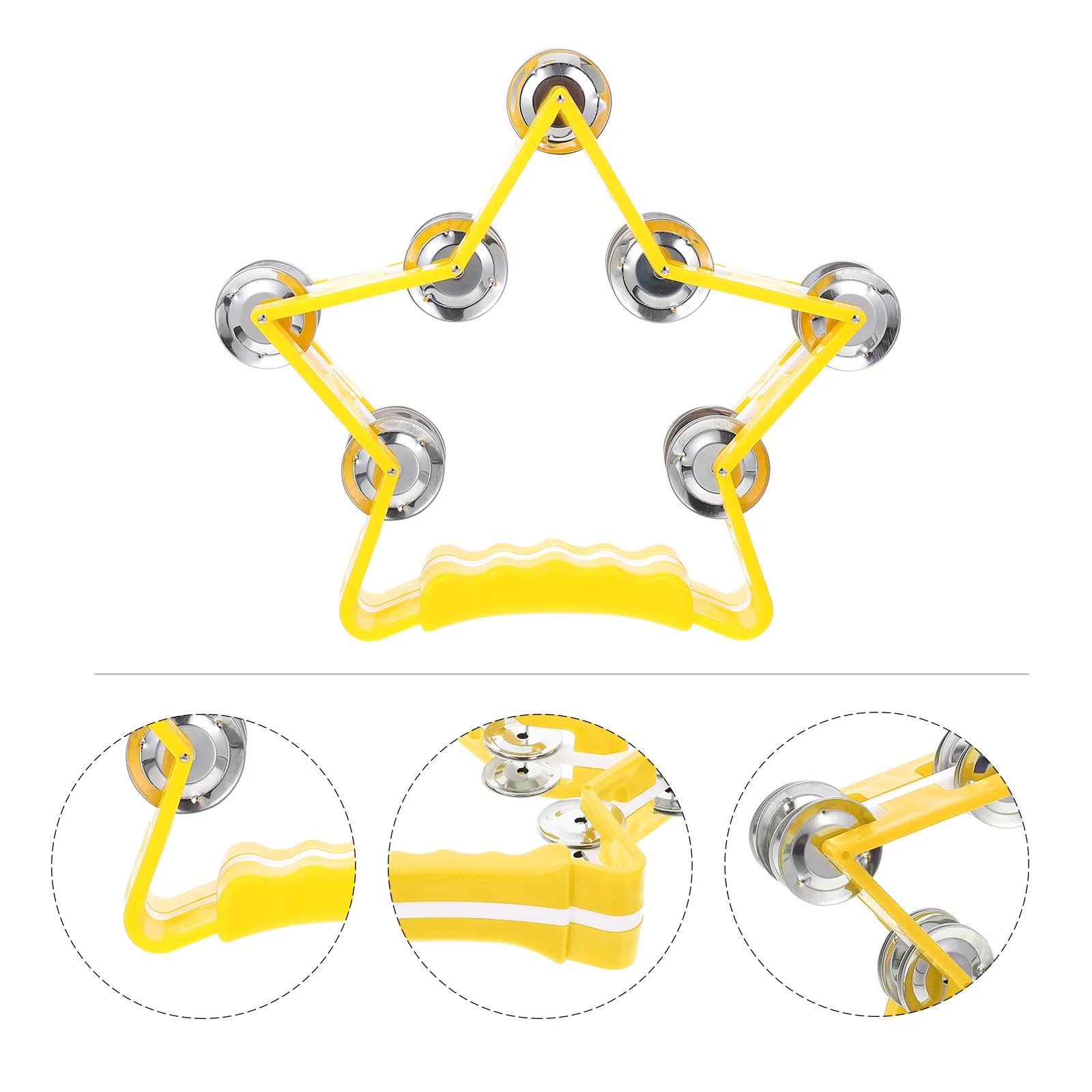 

Hand Bells for Adults Pentagram Musical Instruments Kids Tambourine Shaking Child Toys