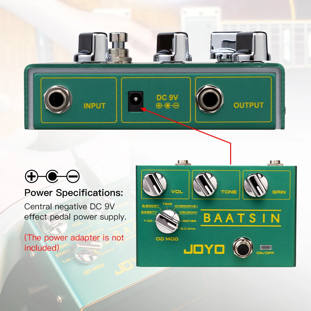 Guitar Pedal R-11 BAATSIN Classic Overdrive Pedal 8 Different OD/DS Distortion Effect Pure Analog Circuit Guitar Parts view 5