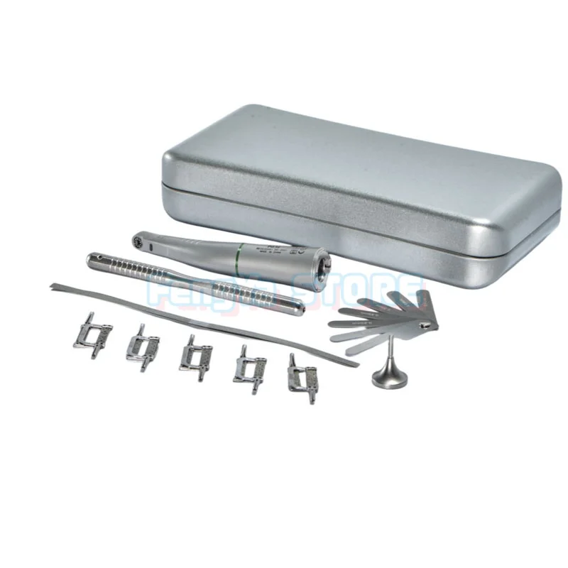 1 Set 4:1 Contra Angle Dental Orthodontic Interproximal Enamel Reduction Reciprocating IPR System With LED Fiber Optic view 3