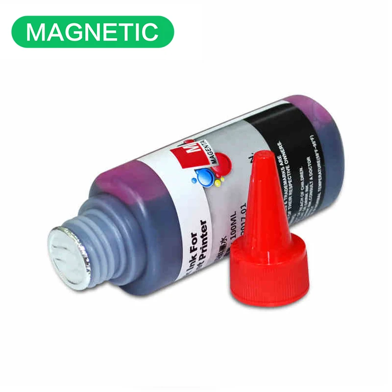 Magnetic universal dye ink 100ml for hp for canon for epson for brother Cartridge Printer 4 Colors Inkjet Printer Bulk Ink