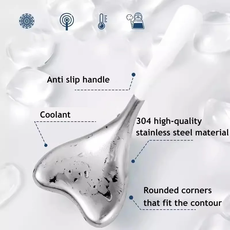 1PC ลูกโลกน้ําแข็ง Roller Cooling Spa Gua Sha Cryo Sticks ใบหน้าและดวงตานวดความงาม Facial Skin Care Freeze เครื่องมือเครื่องนวดหน้า