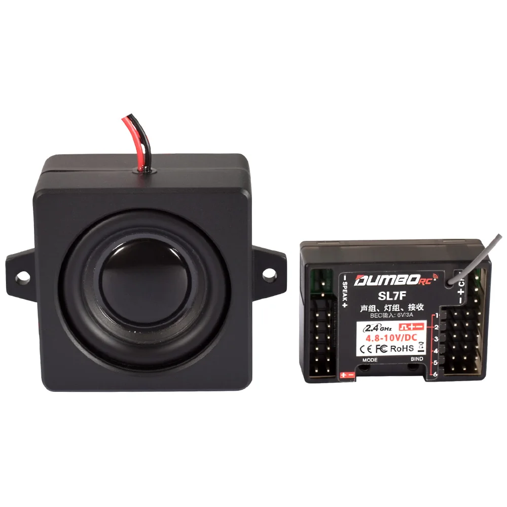 DumboRC 2,4GHz SL7F-ontvanger met Gyro BEC 6V/3A voor alle DumboRC-zenders