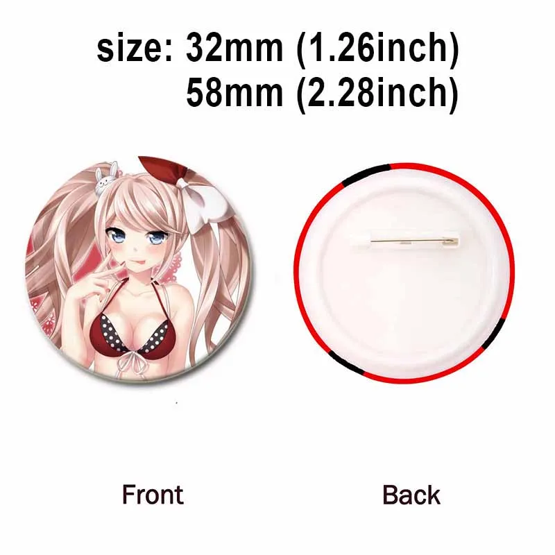 Broche en émail Anime recrutée anronpa, broche faite à la main pour vêtements, badge Cosplay de dessin animé, décoration de sac à dos, bijoux,