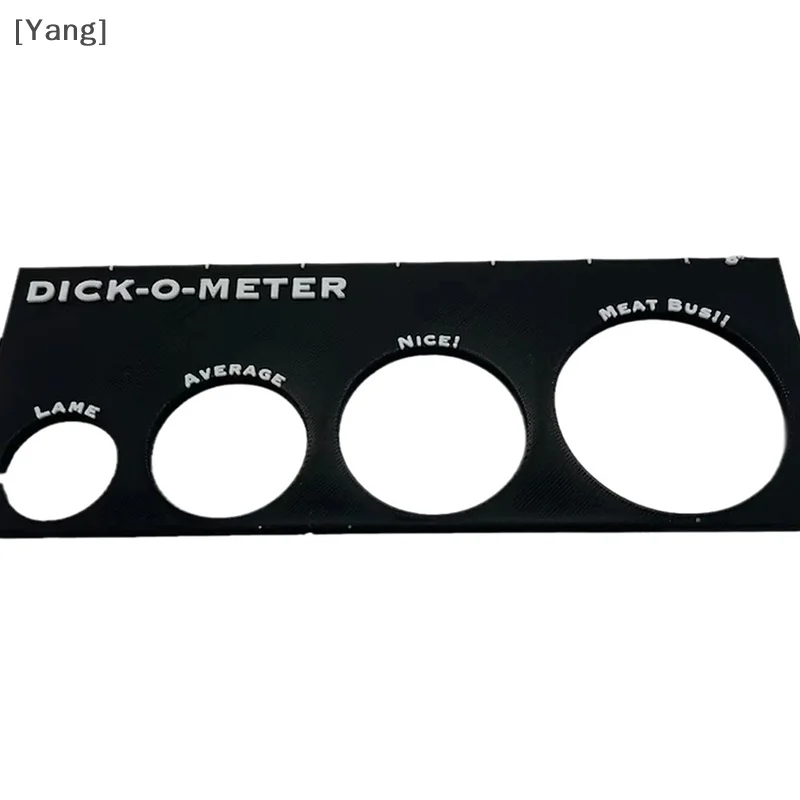 1 PCS New Adult Humor Measuring Ruler Black Dck-O-Meter Ruler Adult Humor Measuring Ruler