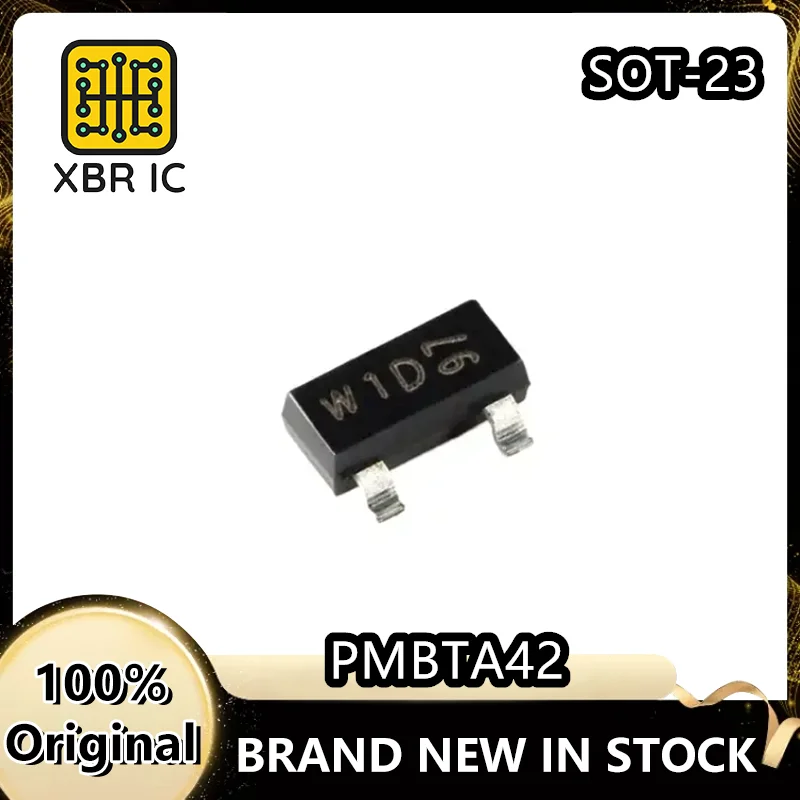 

(60/100 pieces) PMBTA42 | Silkscreen t1D | SOT23 | 300V 100mA 250mW | NPN SMD transistor | Brand new and original