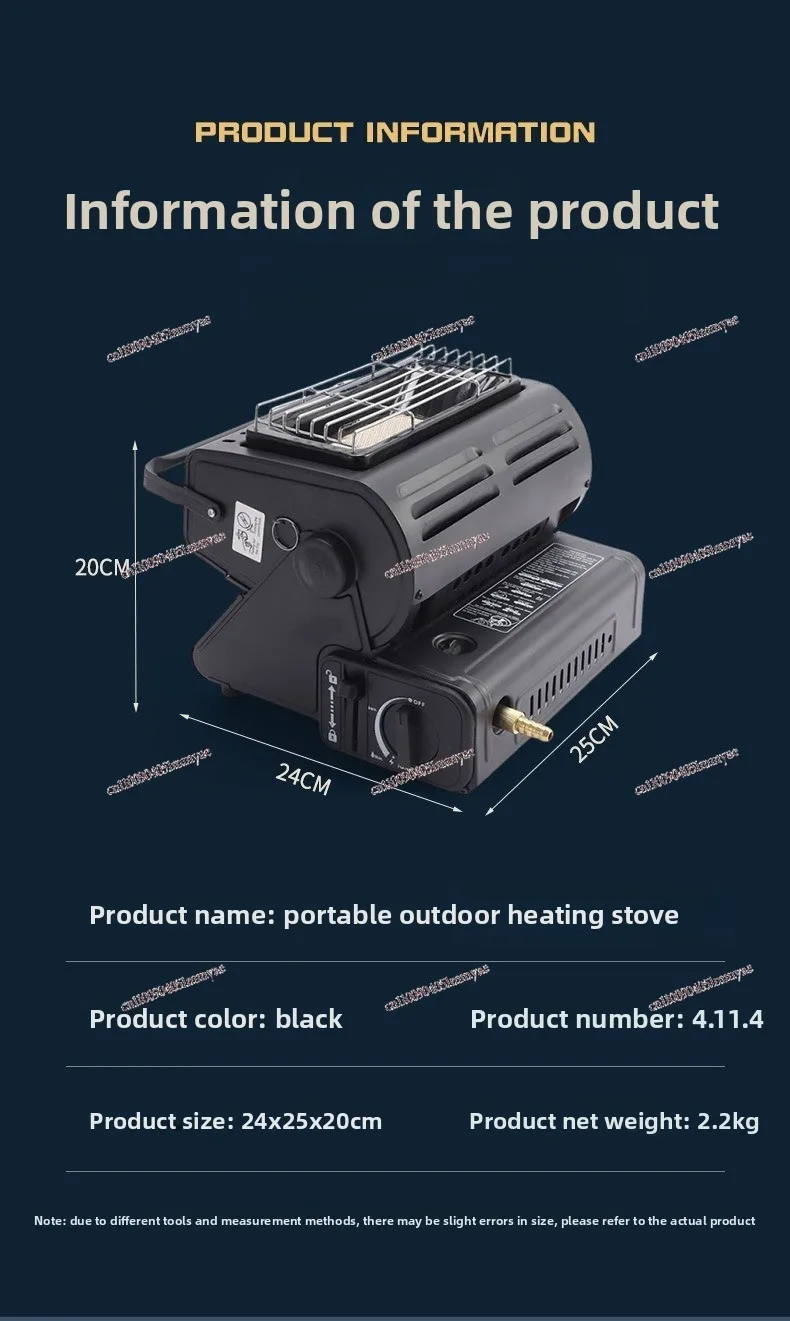 Portable Outdoor Heating Furnace Cassette  Dual-purpose Practical Small Portable Cassette Furnace