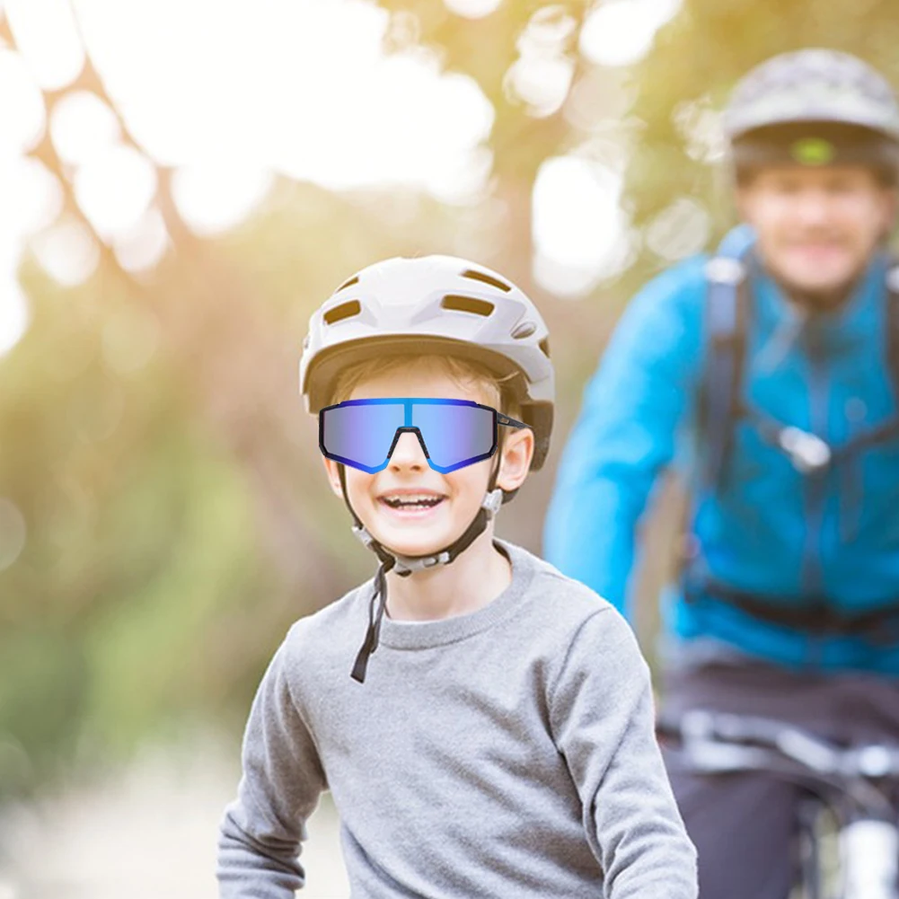 نظارات شمسية لركوب الدراجات للحماية من الأشعة فوق البنفسجية في الهواء الطلق، نظارات شمسية مضادة للرياح للشباب، نظارات بيسبول للرياضات الخارجية للشباب