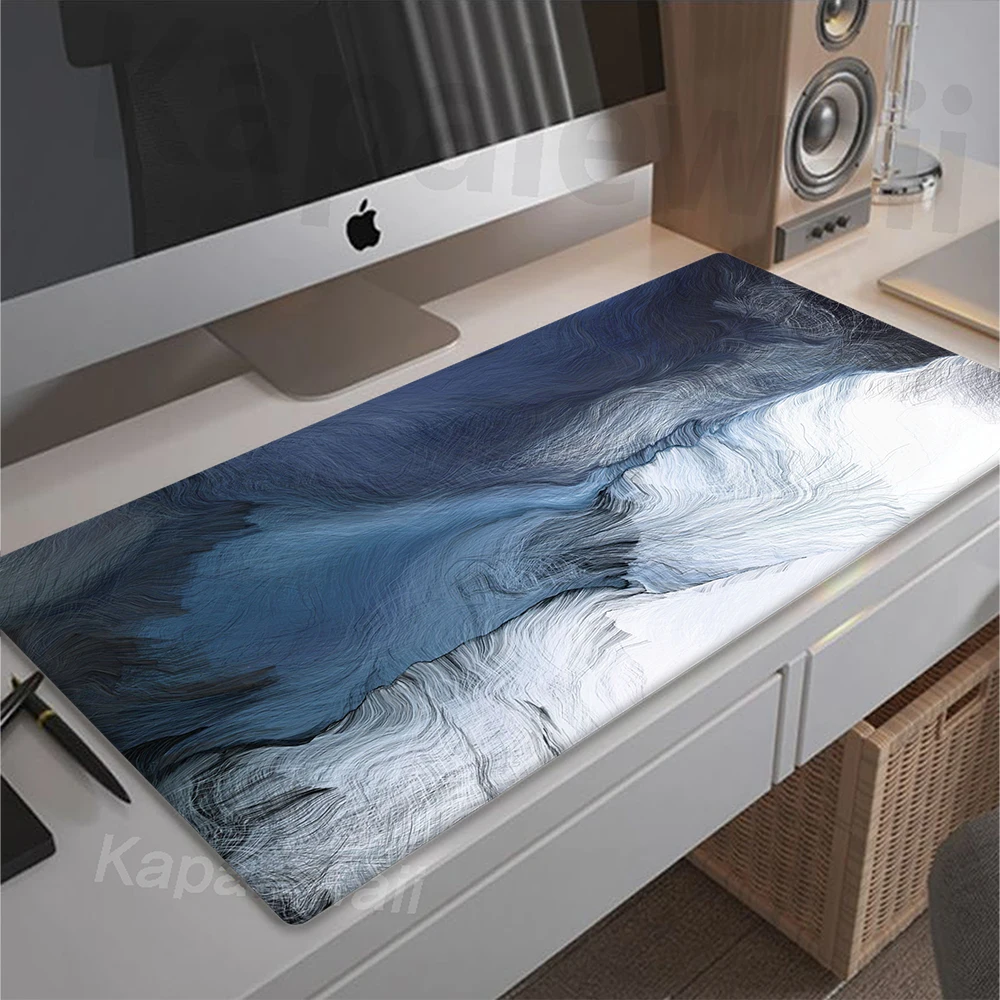 Game Sea Waves Mousepad Large Gaming Mouse Pad Setup Gamer Mouse Mat Desk Mats Office Rubber Table Carpet Pads XXL 90x40cm