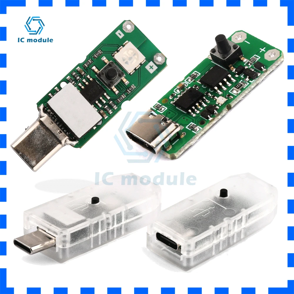 Type-C USB-C PD2.0 3.0 to DC USB Decoy Fast Charge Trigger Poll Detector Charging Module