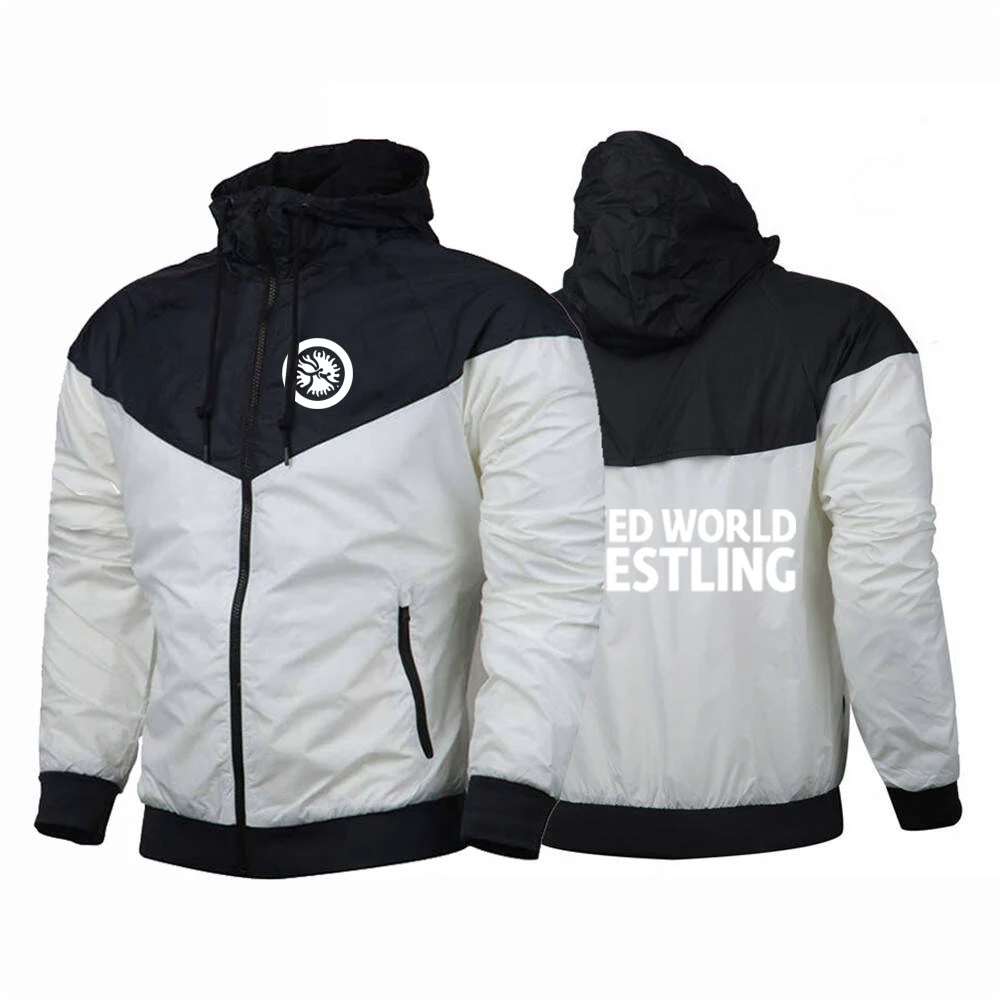 2025 Simple Style Coat Spring And Autumn Man's High End Luxury Jacket United World Wrestling UWW Logo Print Premium Hoodies view 5