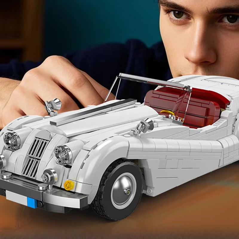 1302 Pz Tecnico Classico Auto Sportiva XK140 OTS Super Sport Auto Da Corsa Building Blocks MOC Roadster Giocattoli Set per I Regali Dei Bambini