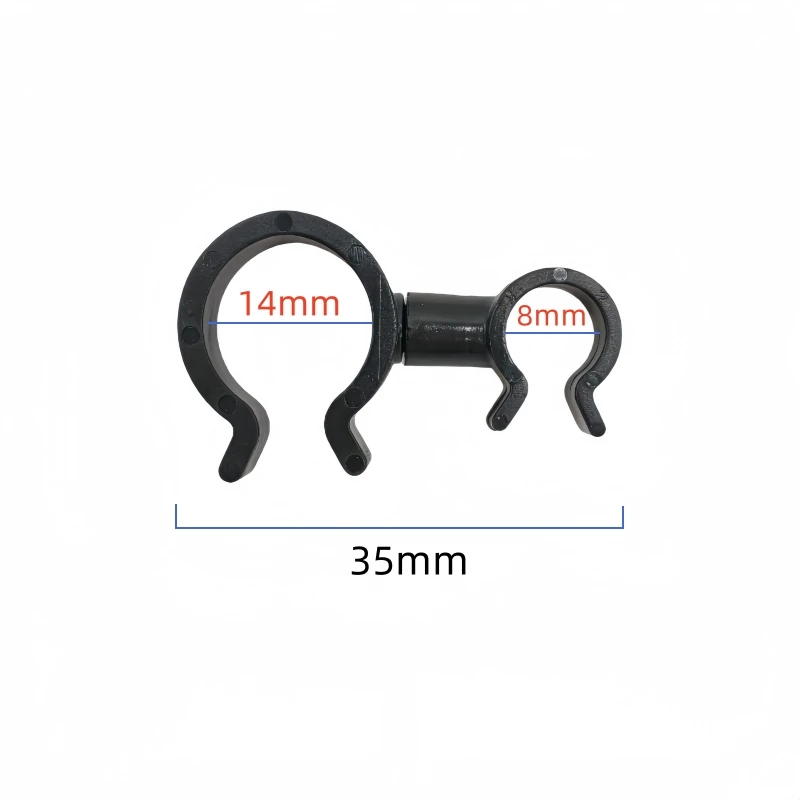 2 Hole Hose Bracket 8mm 14mm Nylon Pipe Clip Car Oil Pipe Clamp 3-letter buckle Car Pipe Clip 5PCS a lot
