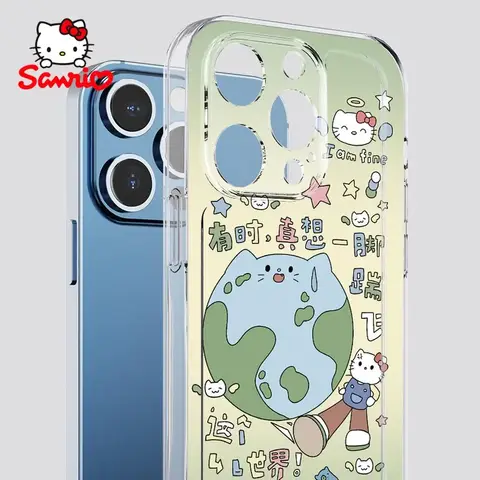 Hello Kitty Phone Case Fall Prevention Iphone 16/15/14/13/12/11 Girls Iphone 13 Case Sanrio Hellokitty Pink Accessory