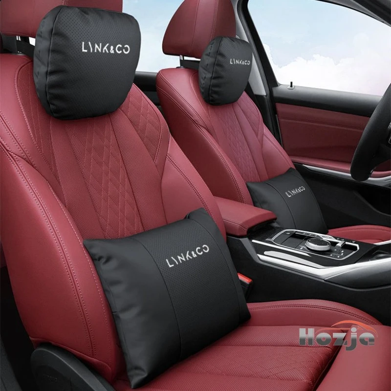 Premium Embroidery Logo Car Neck Pillow Waist Cushion for LYNK&CO 01 PHEV 02 03 03+ 05 05+ 08 EM-P 09 Z20 Z10 2021 - 2025 2026
