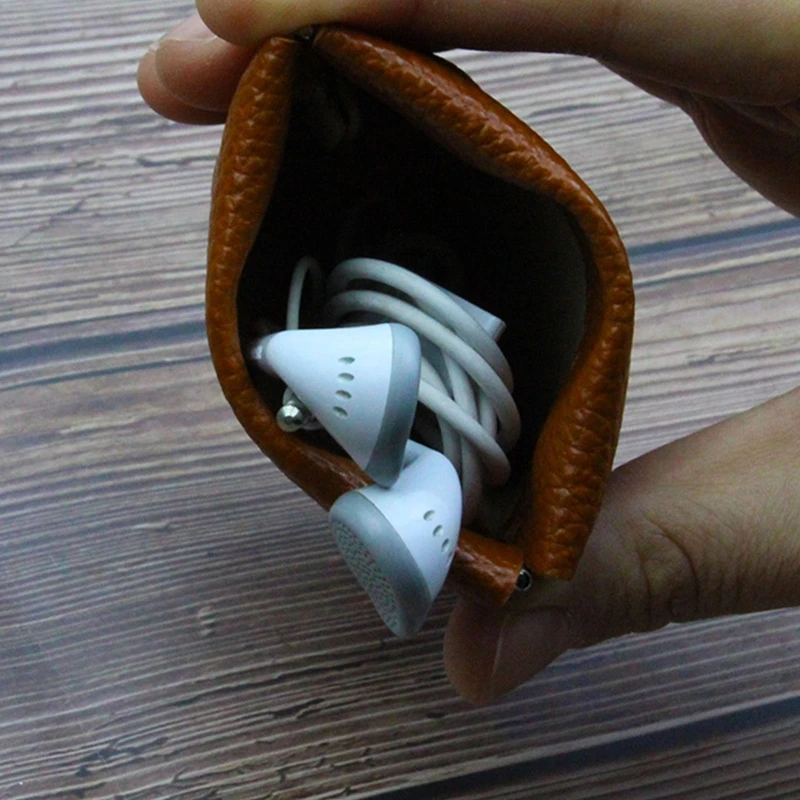 Portable Earphone Bag Headphone Storage Container Mini Earbuds Cable Protective Package for Case for Men