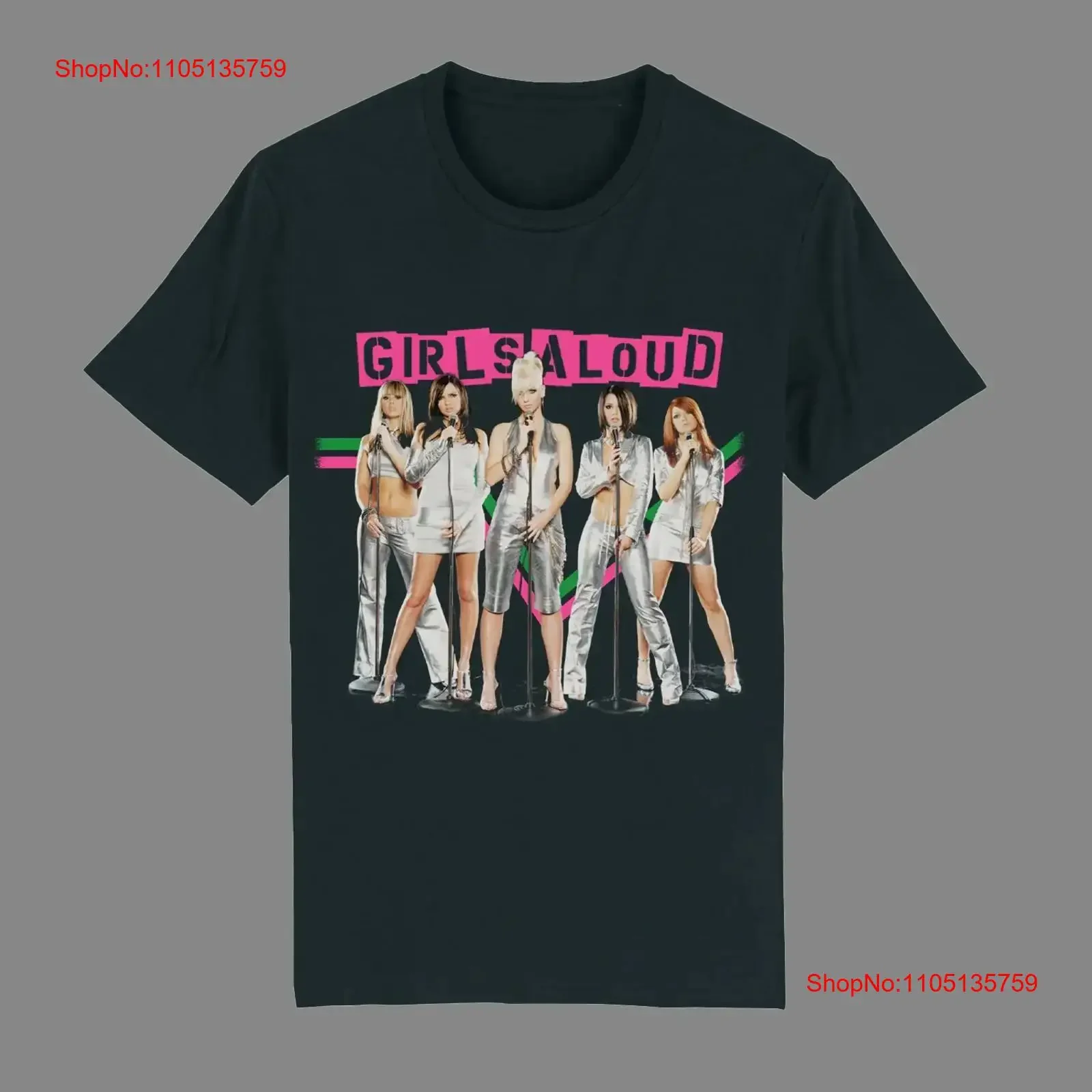 Trend Girls Aloud Band Black Color Cotton Size S To 4XL T Shirt vintage Washed Soft Stylish Stretched streetwear Versatile
