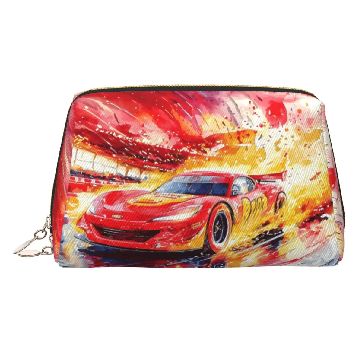 

Custom Lightning McQueen Anime Cars Cosmetic Bag Women Kawaii Big Capacity Retro Makeup Case Beauty Storage Toiletry Bags