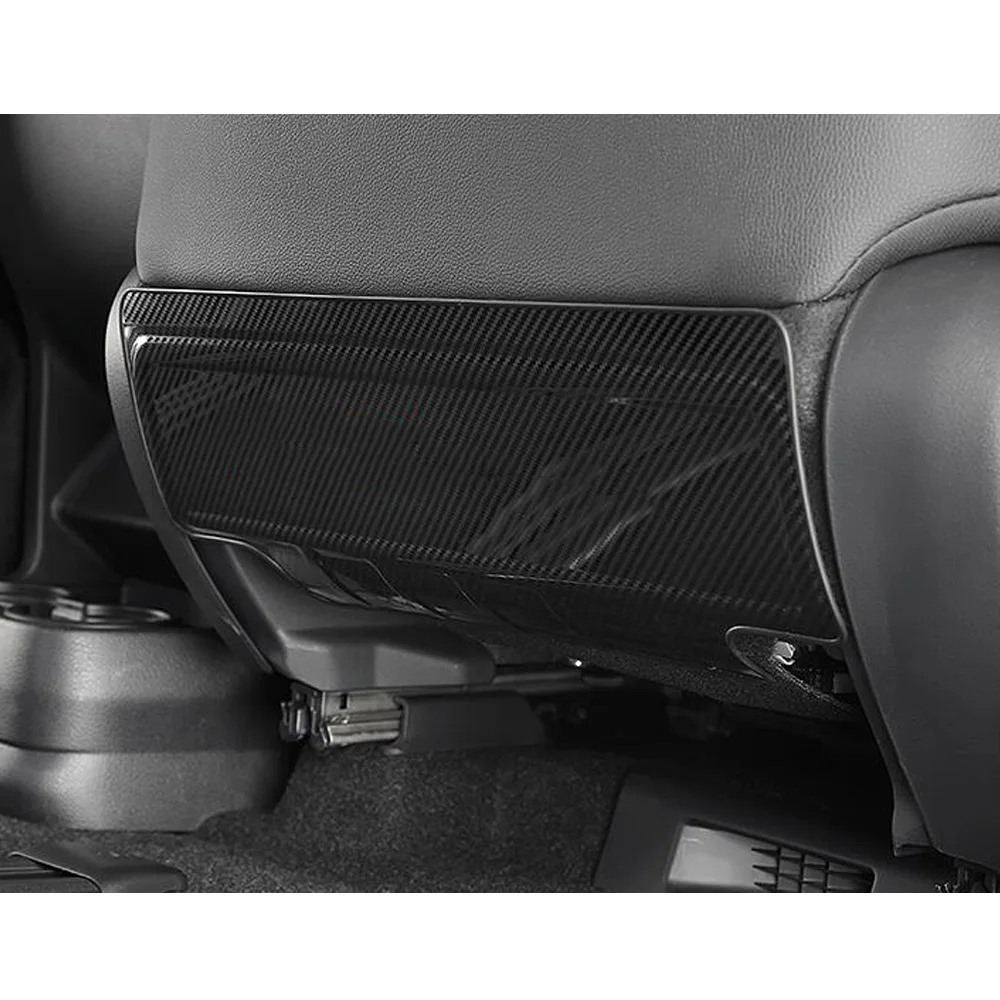 Stainless Steel Car Seat Back Anti-kick Board Panel Covers Decoration Accessories Stickers 2Pcs For Toyota Sienna 2021 2022 2023 - view 3