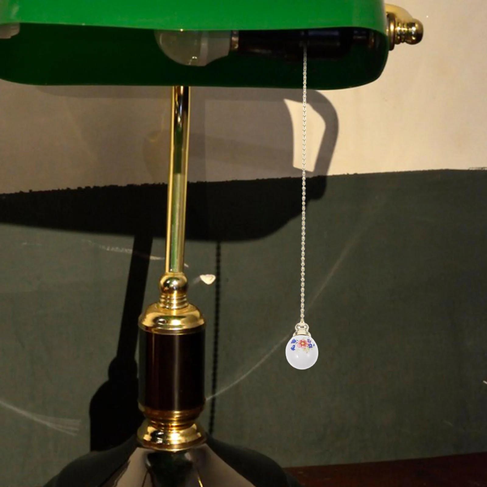 

Vintage Floral Pull Chain for Ceiling Fan Lights Decorative Lamp Accessories Light Pull Cord for Switch Light Chains
