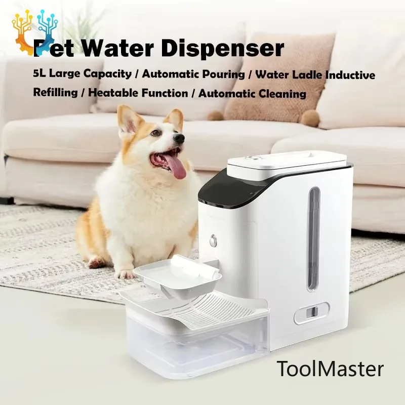 

【2026】Winter Heating Cat Water Dispenser Automatic 5L Large Capacity 2600mah Tilting Thermostatic Pet Water Dispenser