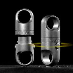 New Titanium Alloy Magnetic Suction Quick Release Keychain Key Ring Men Can Rotate 360​​° Car Key Chain Push Pull Buckle