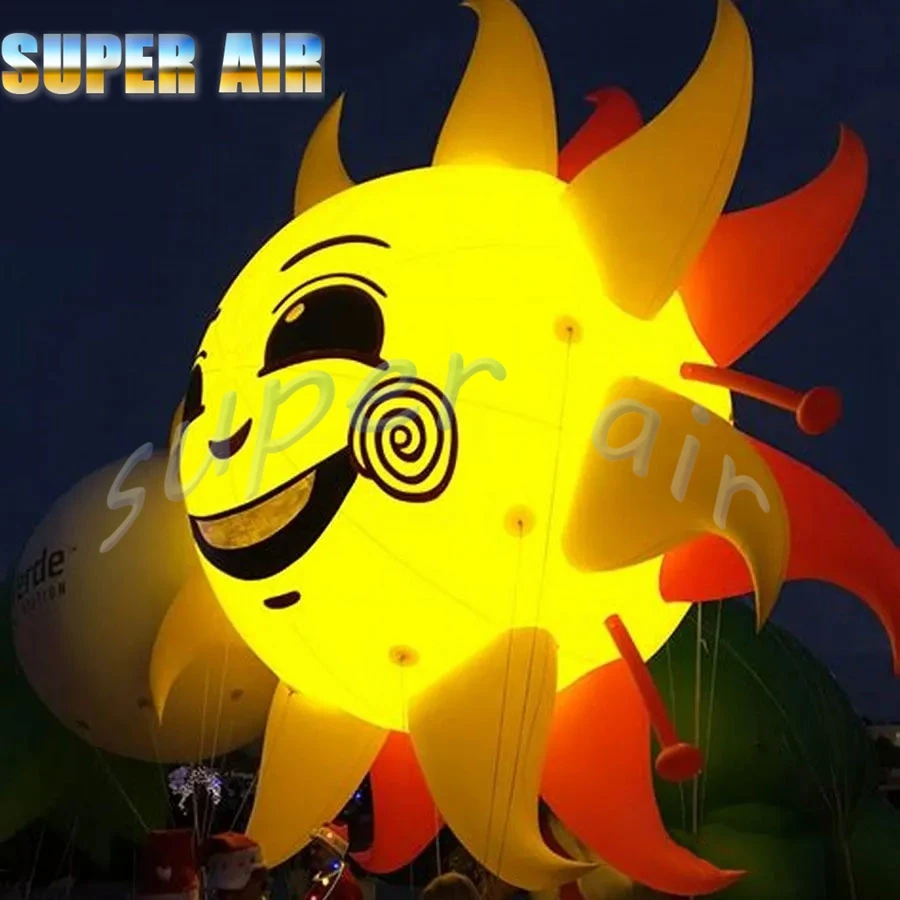 Best price custom inflatable sun cartoon model with air blower for event/activities decoration made by  super air
