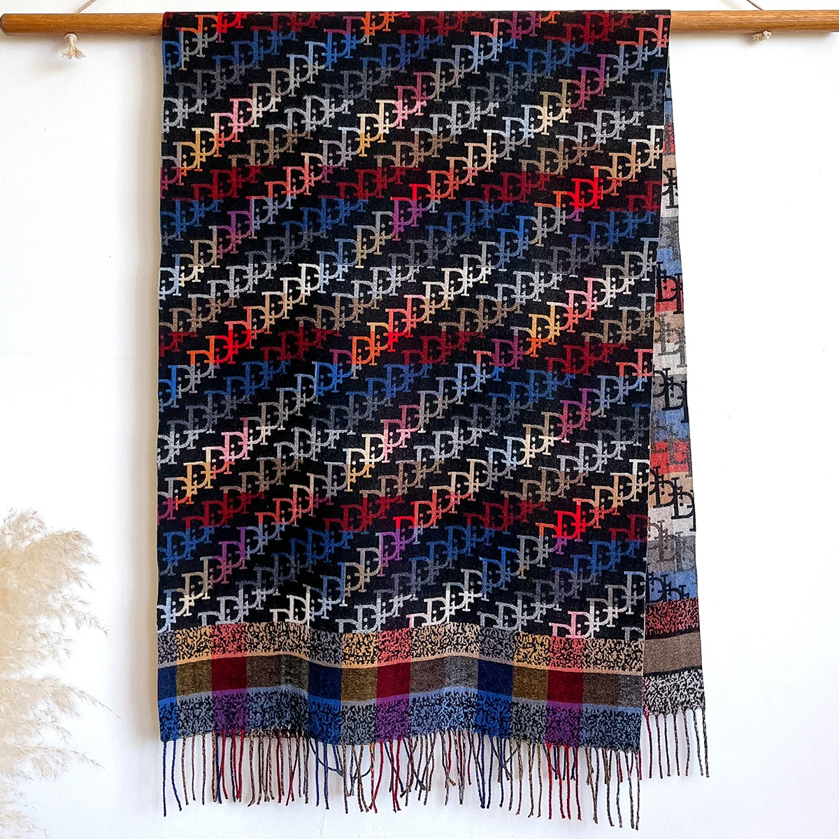 Winter New Brand National Style Paisley Design Thick Pashmina Warm Shawl Long Tassel Print Scarf Women Keep Warm Poncho Stoles