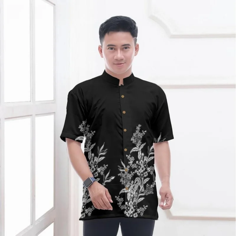 Abbigliamento da uomo Camicia hawaiana a maniche corte con scollo a V retrò Casual Vacanza all'aperto Streetwear Primavera Estate Stile nazionale Top Tee