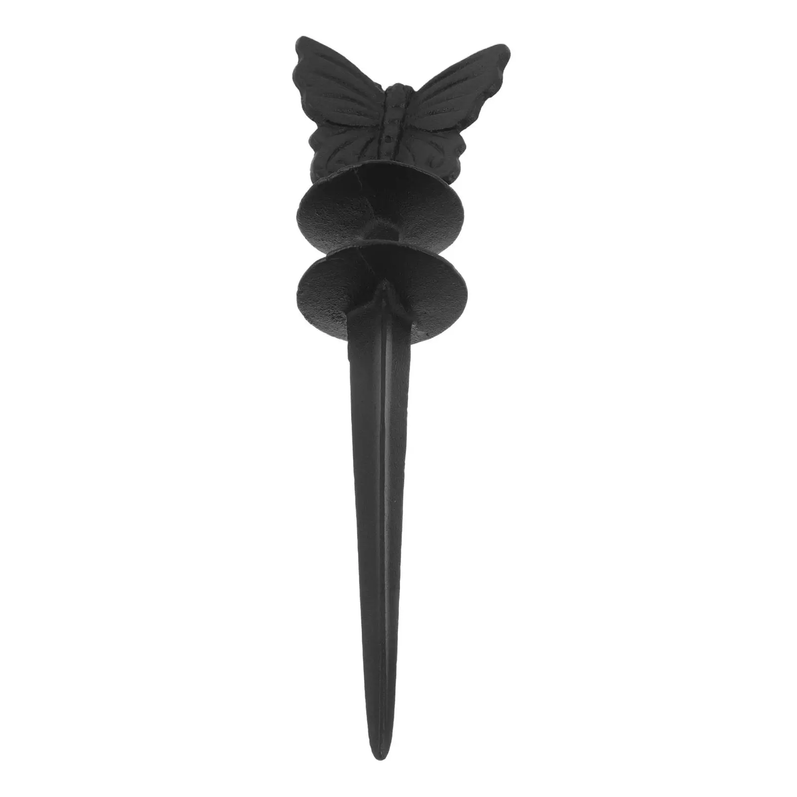 Cast Iron Garden Hose Holder Vintage Butterfly Decorative Guide Stake Outdoor Lawn Patio Water Hose Support Stand - view 2