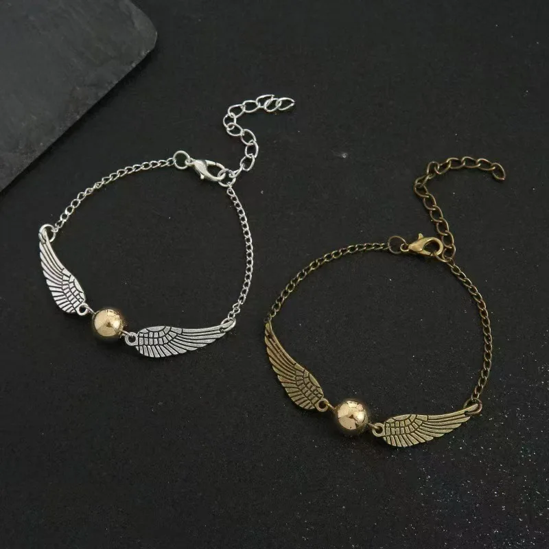 Harri Golden Snitch Bracelet Potter Multi Wings Snitchs Owl Hedwig Layer Handmade Bracelet for Fans Gifts image 3