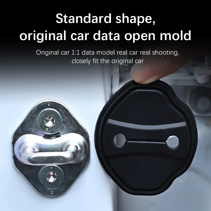 Car Door Lock Cover Silica gel Car Styling Case Protective Stickers Decoration For Mercedes Benz V Class V260L W447 W448