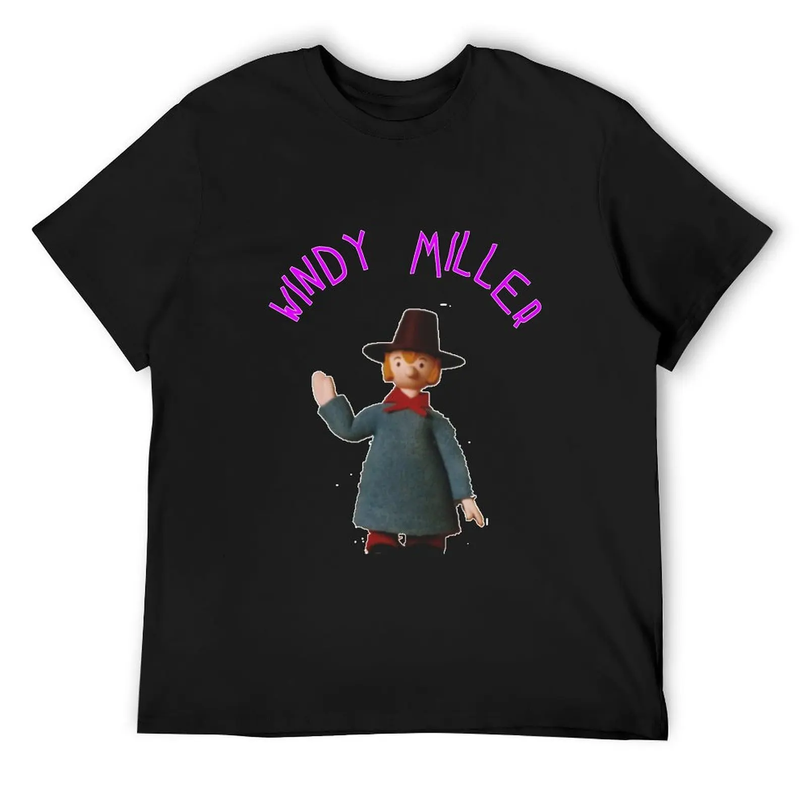 

Windy Miller Camberwick Green T-Shirt summer tops blue archive Anime t-shirt plain compression shirt men