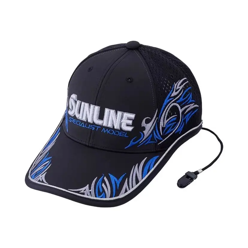 New SUNLINE  Fishing Cap Sunscreen Shade Embroidery Lure Sea Fishing Cap Four Seasons Fishing Hats for Men