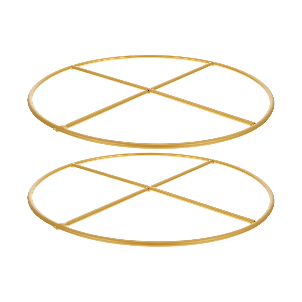 

2Pcs Dreamcatcher Rings Golden Iron DIY Round Craft Hoops for Wreath Tassel Artworks and Home Decoration Dreamcatcher DIY Rings