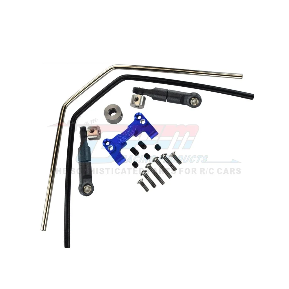 GPM for Traxxas 1/8 4WD Sledge 6S 95076-4 Monster Truck RC Car Metal Aluminum Alloy Front Rear Sway Bar Anti Tie Rod 9595