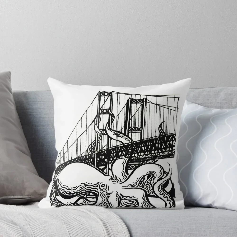 Tacoma Narrows Octopus Throw Pillow Sofa Covers For Living Room Decorative Cushion Cover Christmas Covers Pillow